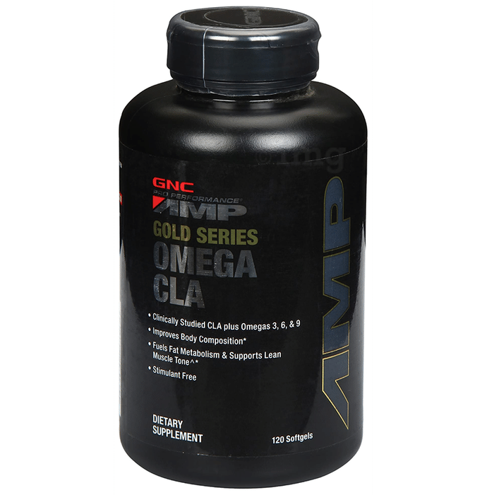 GNC Pro Performance AMP Gold Series Omega CLA Softgels Delicious Strawberry