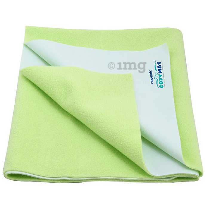 Newnik Cozymat, Dry Sheet (Size: 70cm X 100cm) Medium Lemon Green