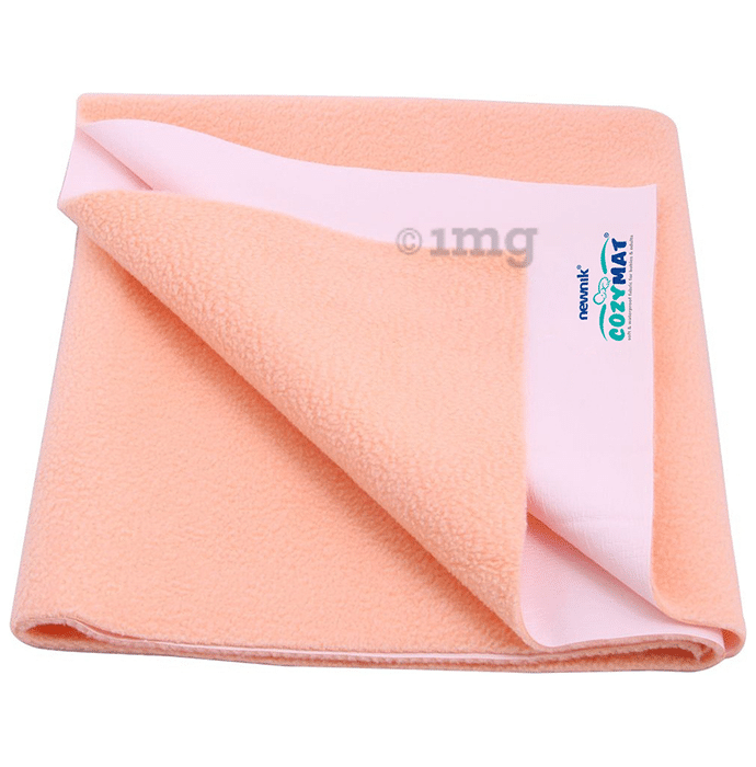 Newnik Cozymat, Dry Sheet (Size: 70cm X 50cm) Small Peach