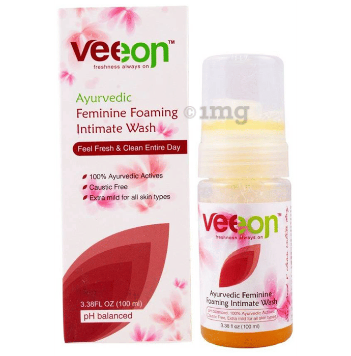 Veeon Ayurvedic Feminine Foaming Intimate Wash Buy bottle of 100 ml