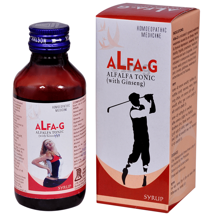 Ralson Remedies Alfa G Alfalfa Tonic With Ginseng Buy Bottle Of 115 Ml Tonic At Best Price In India 1mg
