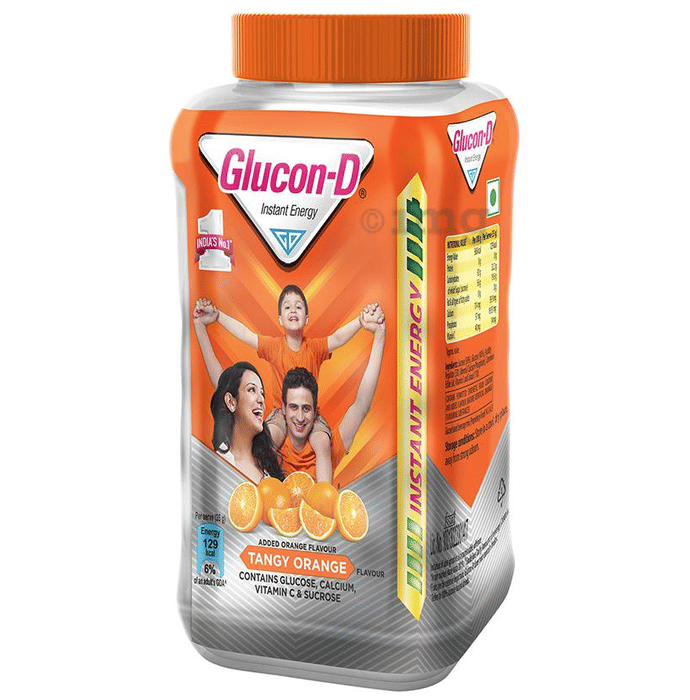 GluconD Instant Energy Health Drink Tangy Orange Buy jar of 400 gm Powder at best price in