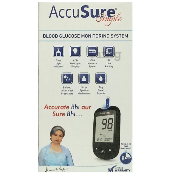 AccuSure Simple 4th Generation Blood Glucose Monitoring System