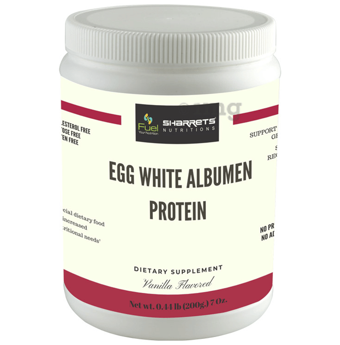 Sharrets Egg White Albumen Protein Vanilla Powder Buy jar of 200 gm