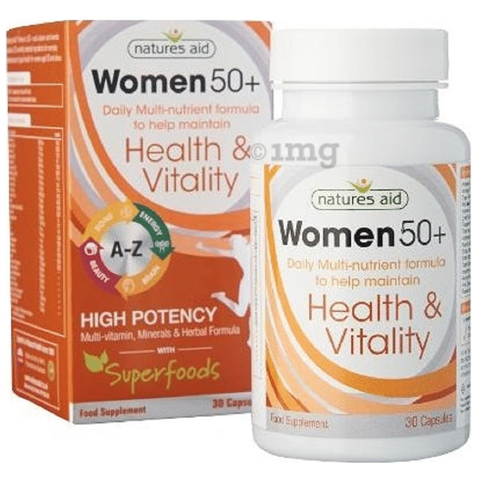 Natures Aid Women 50+ Multi-Vitamin & Minerals Capsule