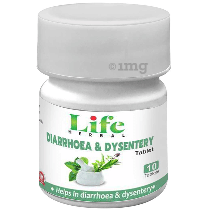 Life Herbal Diarrhoea & Dysentery Tablet Buy bottle of 10 tablets at