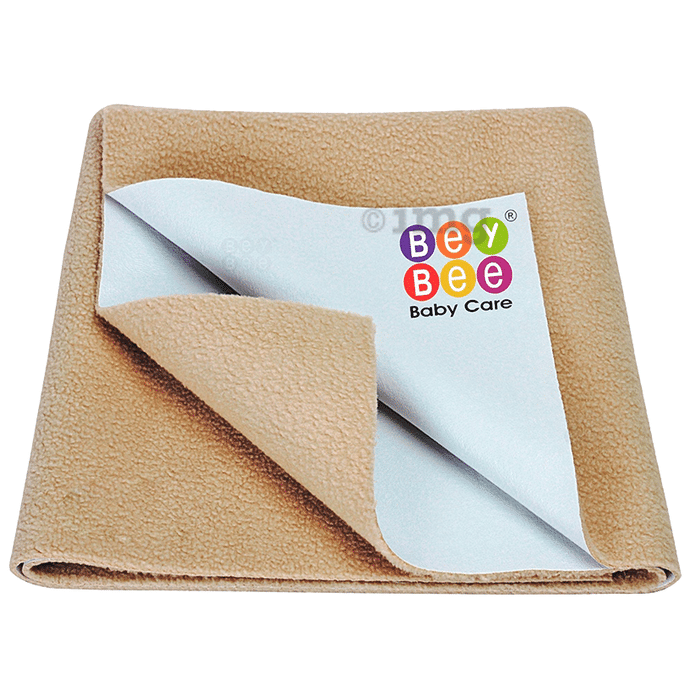 Bey Bee Waterproof Mattress Protector Sheet for Babies and Adults (140cm X 100cm) Large Beige