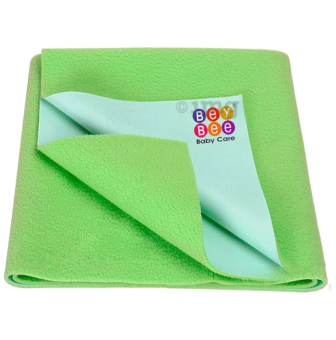 Bey Bee Waterproof Mattress Protector Sheet for Babies and Adults (140cm X 100cm) Large Light Green