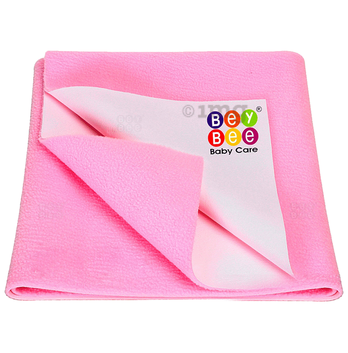 Bey Bee Waterproof Mattress Protector Sheet for Babies and Adults (140cm X 100cm) Large Pink