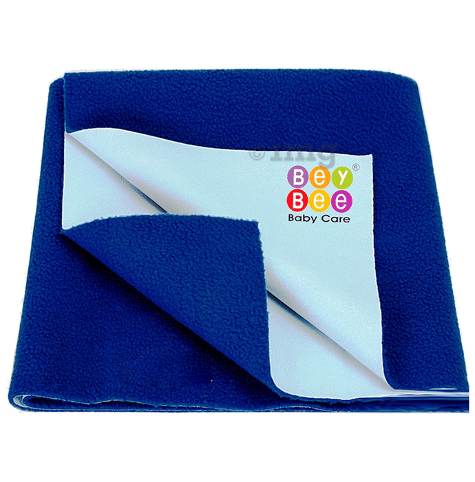 Bey Bee Waterproof Mattress Protector Sheet for Babies and Adults (140cm X 100cm) Large Royal Blue