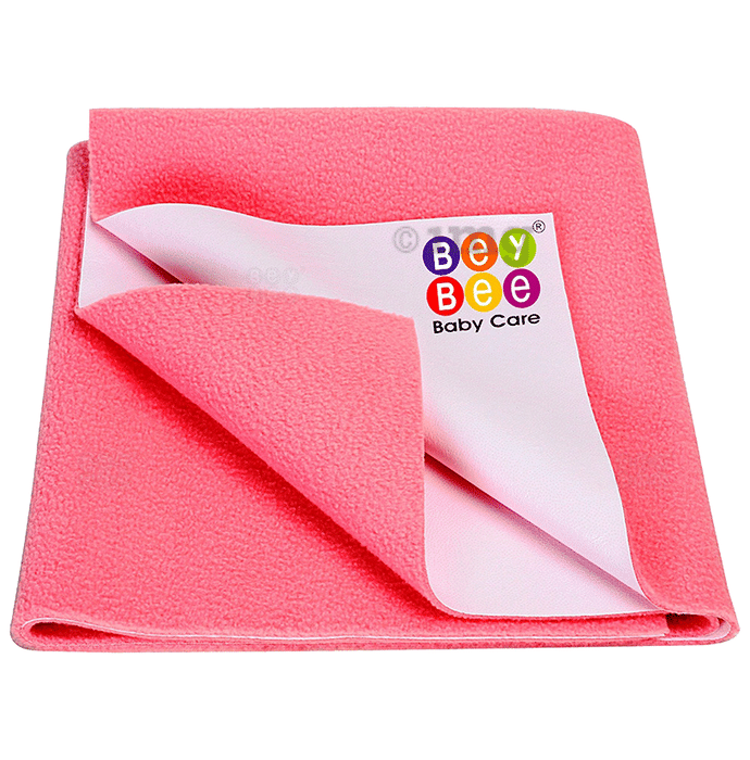 Bey Bee Waterproof Mattress Protector Sheet for Babies and Adults (140cm X 100cm) Large Salmon Rose