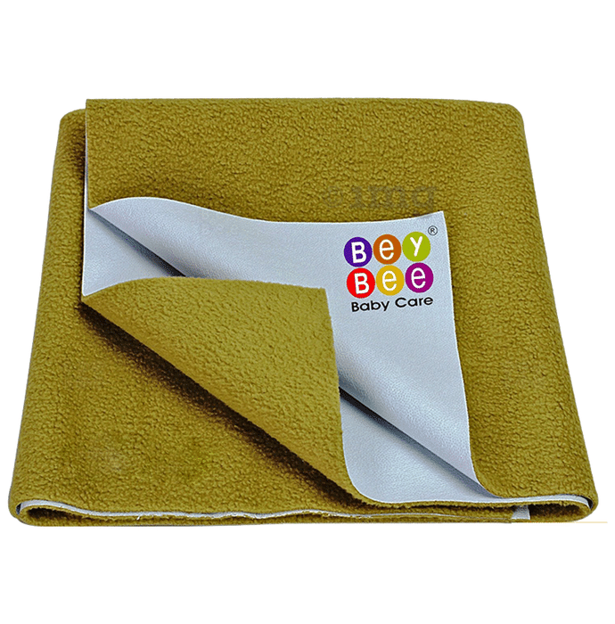 Bey Bee Waterproof Mattress Protector Sheet for Babies and Adults (140cm X 100cm) Large Golden