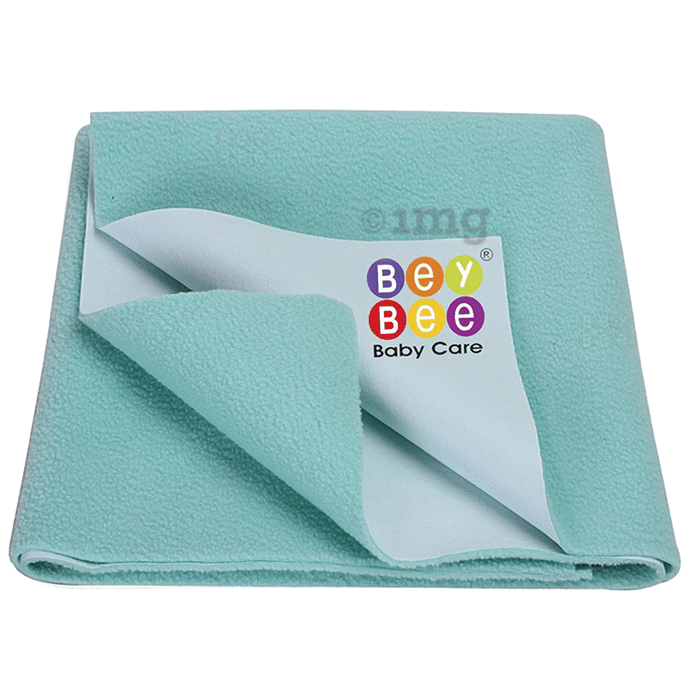 Bey Bee Waterproof Mattress Protector Sheet for Babies and Adults (140cm X 100cm) Large Sea Green