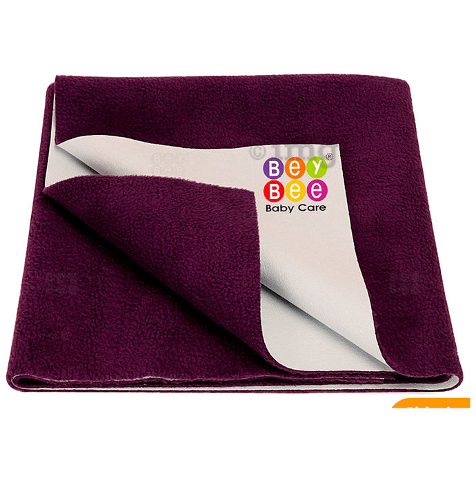 Bey Bee Waterproof Mattress Protector Sheet for Babies and Adults (140cm X 100cm) Large Plum