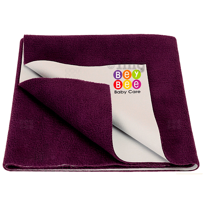 Bey Bee Waterproof Mattress Protector Dry Sheet for Babies and Adults (200cm X 140cm) Sheet XL Plum