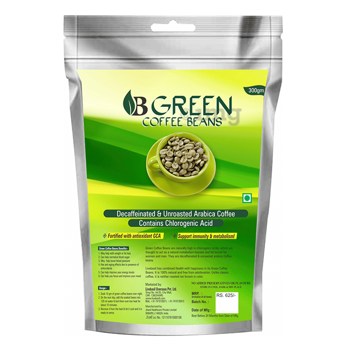 Livebasil Decaffeinated & Unroasted Arabica Green Coffee Beans Buy