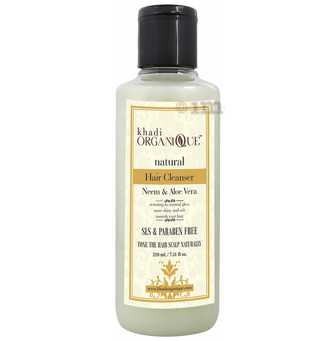Khadi Organique Natural Hair Cleanser Shampoo Neem Aloe Vera SLS Paraben Free