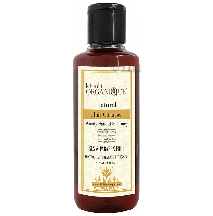 Khadi Organique Natural Shampoo Woody Sandal and Honey SLS Paraben Free