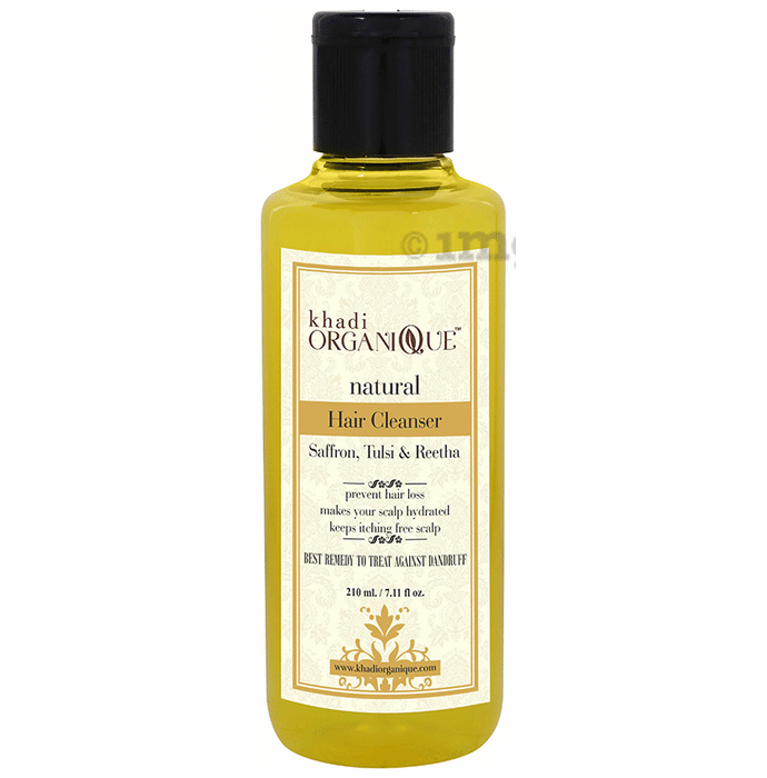 Khadi Organique Natural Hair Cleanser Saffron Tulsi and Reetha