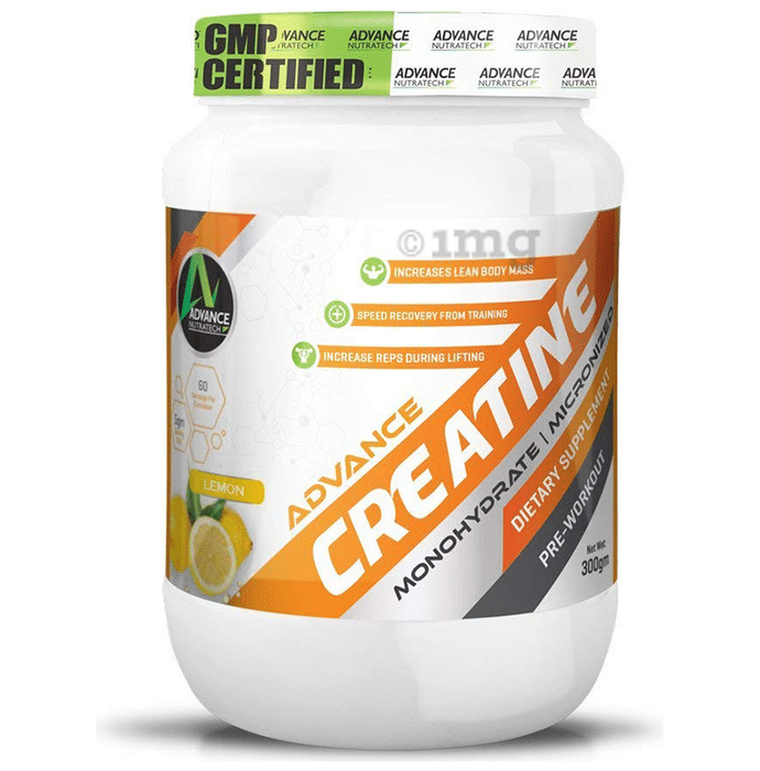 Advance Nutratech Creatine Monohydrate Powder Lemon