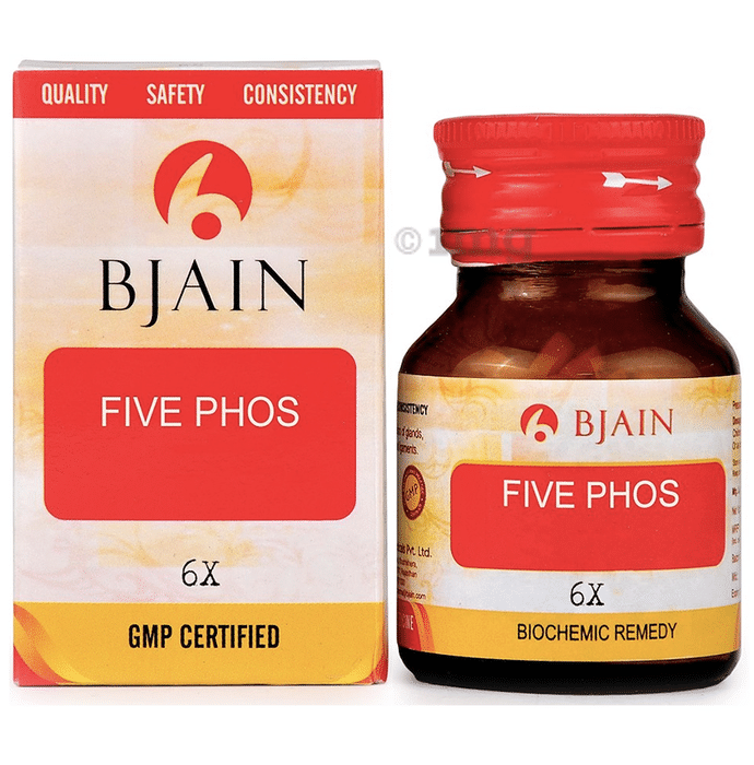 Five Phos 6x Homeopathic Medicine Uses Bjain Five Phos Biochemic Tablet 6X: Buy bottle of 450 gm Biochemic