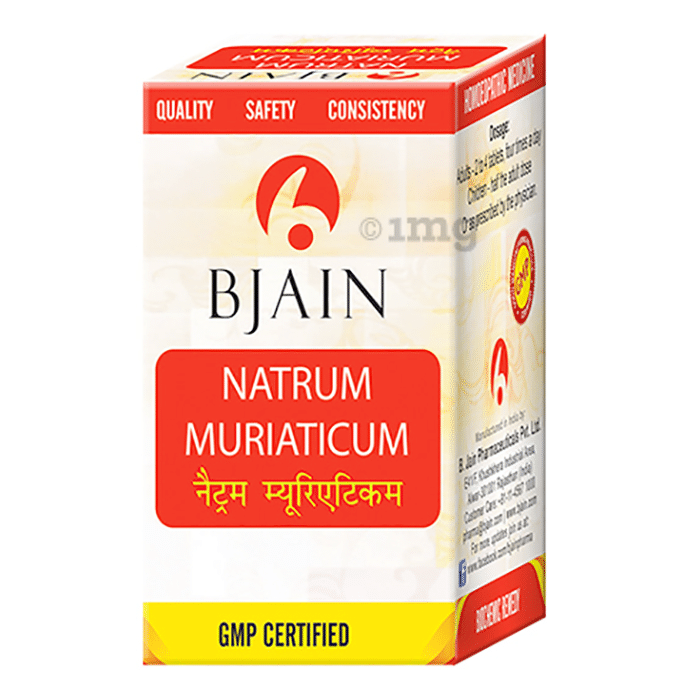 Bjain Natrum Muriaticum Biochemic Tablet 12X
