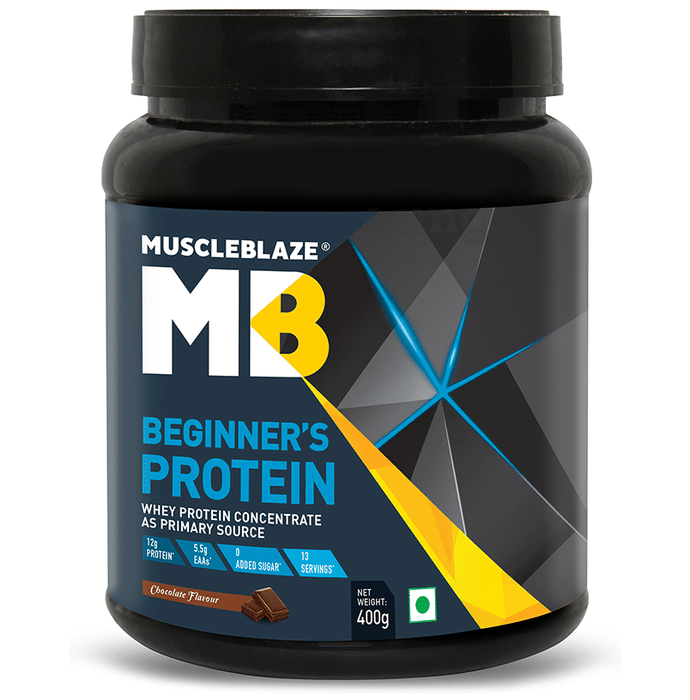 MuscleBlaze MB Beginner's Whey Protein Concentrate Powder Chocolate