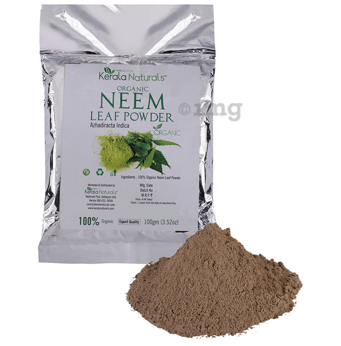 Kerala Naturals Organic Neem Leaf Powder Buy packet of 100 gm Powder at best price in India 1mg