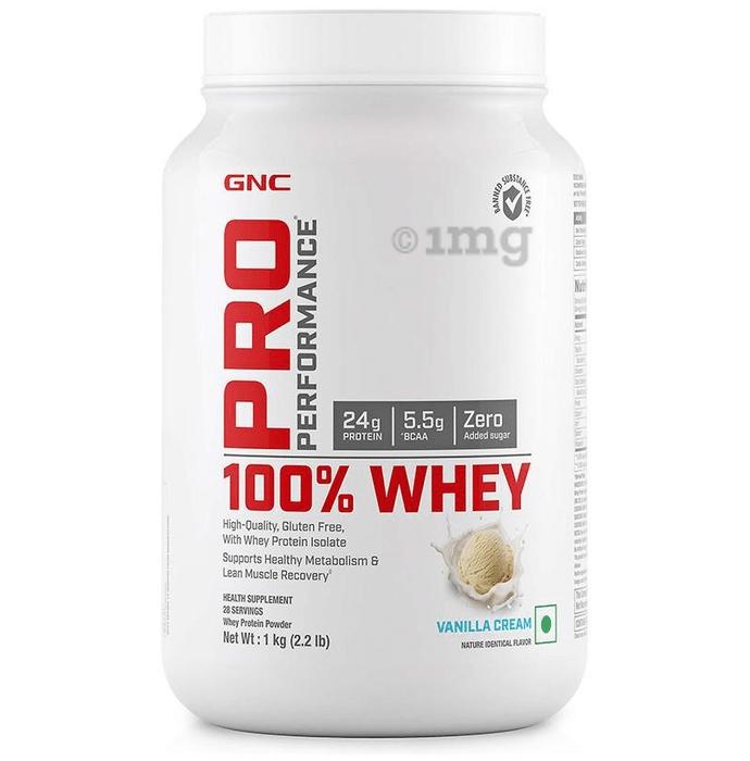 GNC Pro Performance 100% Whey Protein Vanilla Cream