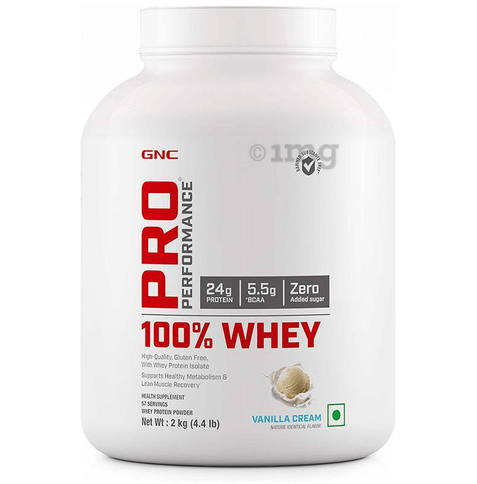 GNC Pro Performance 100% Whey Protein Vanilla Cream