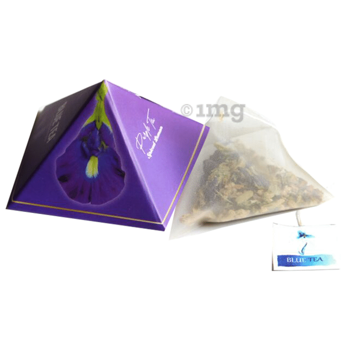 Purple Tea Herbal Tea Gift Box 9 Handcrafted Pyramid Tea Bag