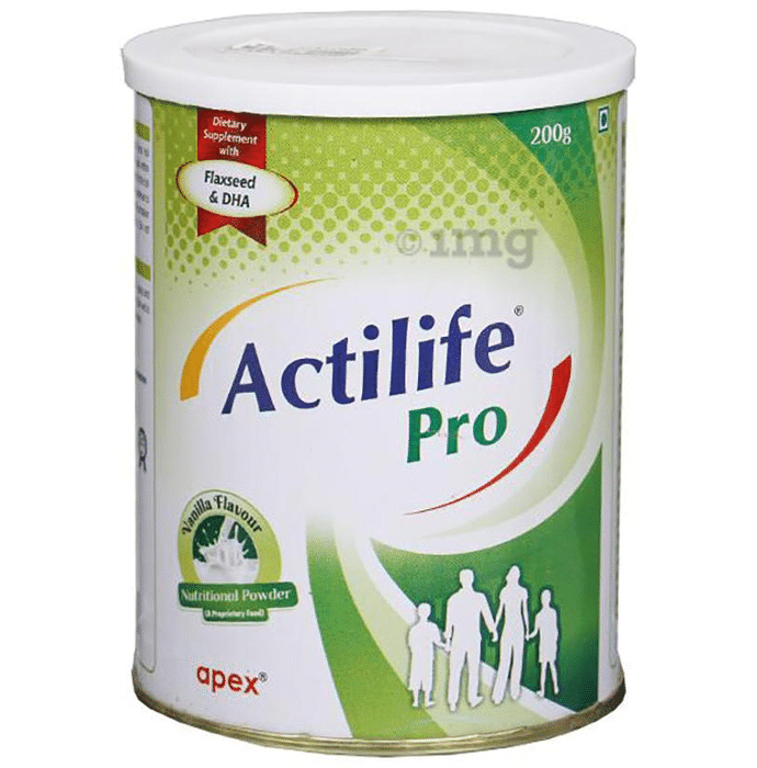 Actilife Pro Powder Vanilla: Buy Tin of 200 gm Powder at best price in India | 1mg
