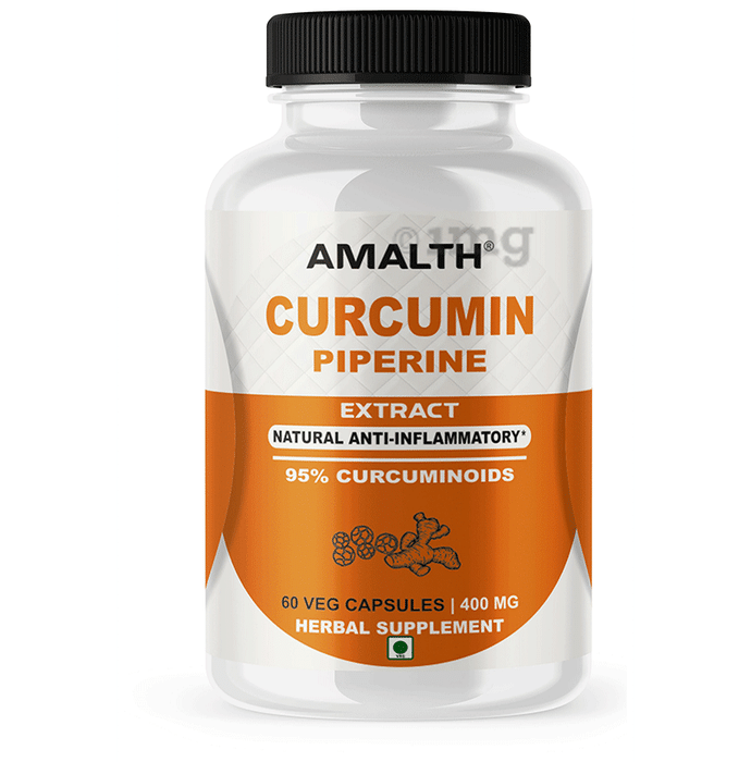 Amalth Curcumin Piperine Extract Veg Capsules