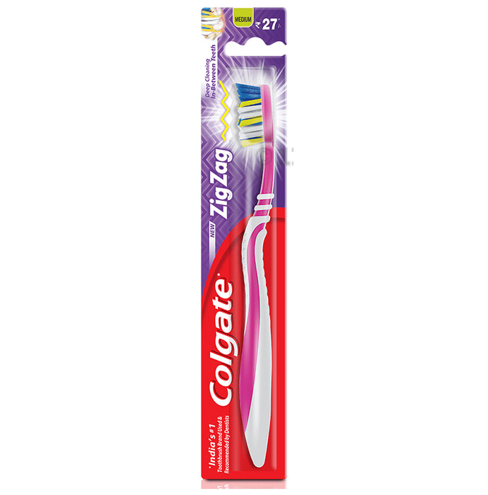 Colgate Zig Zag Bristle Medium Toothbrush