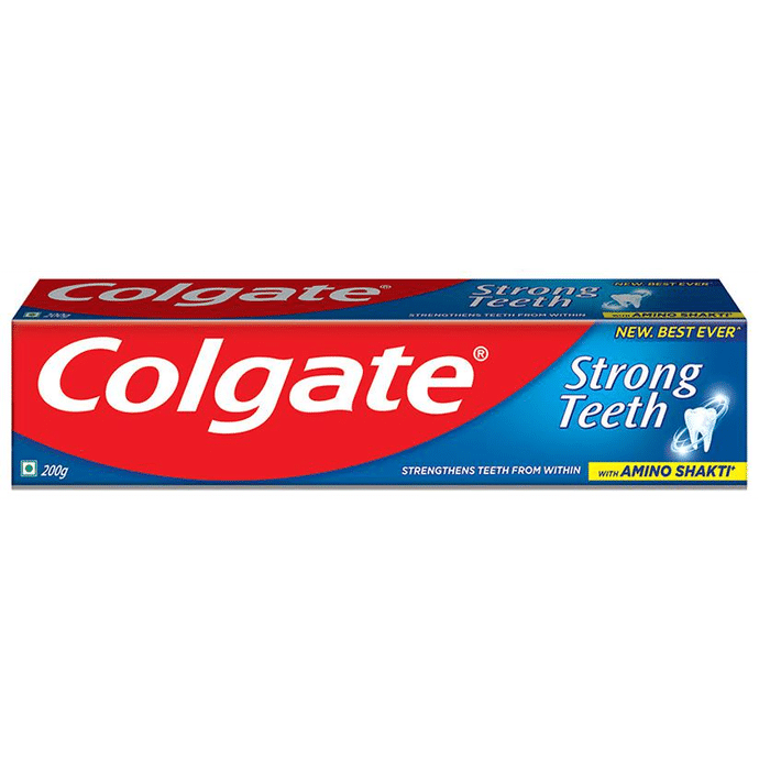 Colgate Strong Teeth Toothpaste with Amino Shakti
