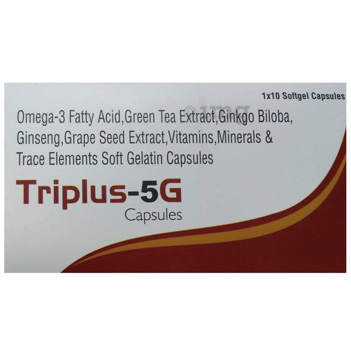 Triplus5G Capsule Buy strip of 10 capsules at best price in India 1mg