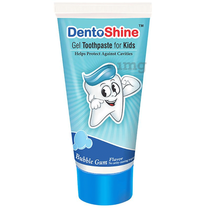 DentoShine Bubblegum Gel Toothpaste for Kids Buy tube of 80 gm