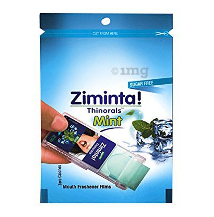 Ziminta Mouth Freshener Mint Buy packet of 30 disintegrating strips at best price in India 1mg