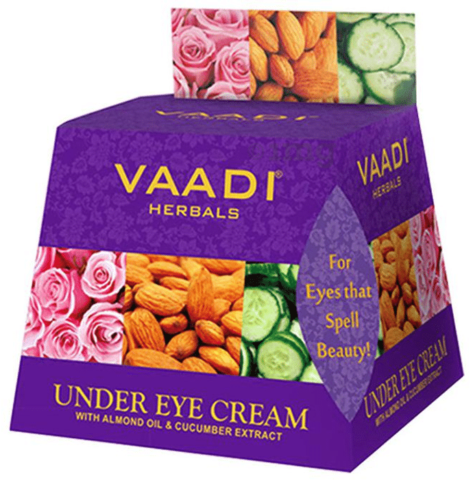 Vaadi Herbals Value Pack of Under Eye Cream - Almond Oil & Cucumber Extract