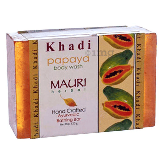 Khadi Mauri Herbal Papaya Soap Buy packet of 125 gm Soap at best price