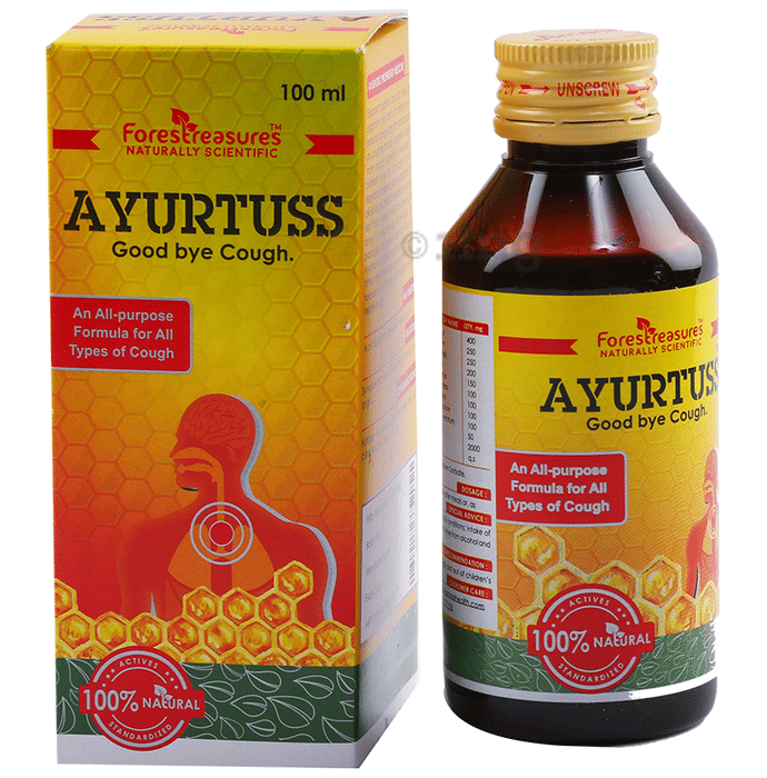 Ayurtuss Cough Syrup Buy bottle of 100 ml Syrup at best price in India 1mg