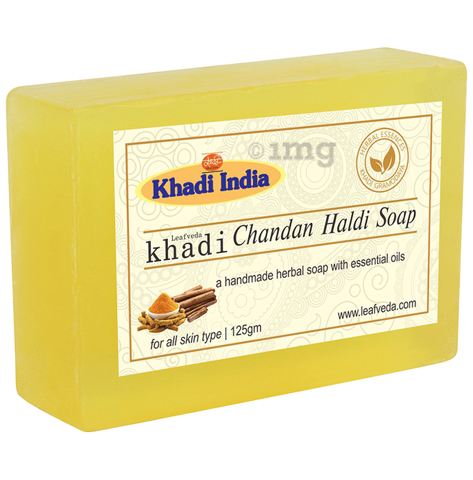 Khadi Leafveda Chandan Haldi Soap Buy Packet Of Gm Soap At Best
