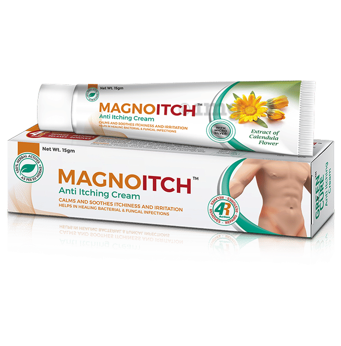 Green Cure Magnoitch Herbal Anti Itching Cream Buy tube of 15 gm Cream