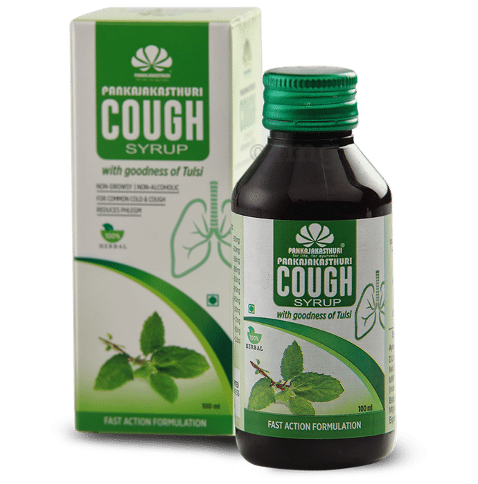Pankajakasthuri Cough Syrup Tulsi