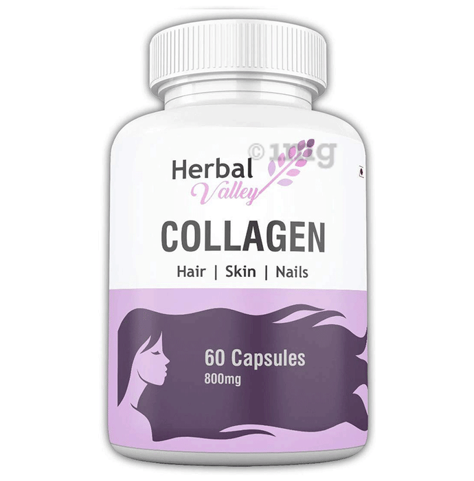 Herbal Valley Collagen 800mg Capsule Buy bottle of 60 capsules at best