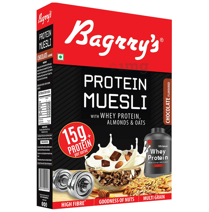 Bagrry's Protein Muesli with Whey Protein, Almonds & Oats Chocolate