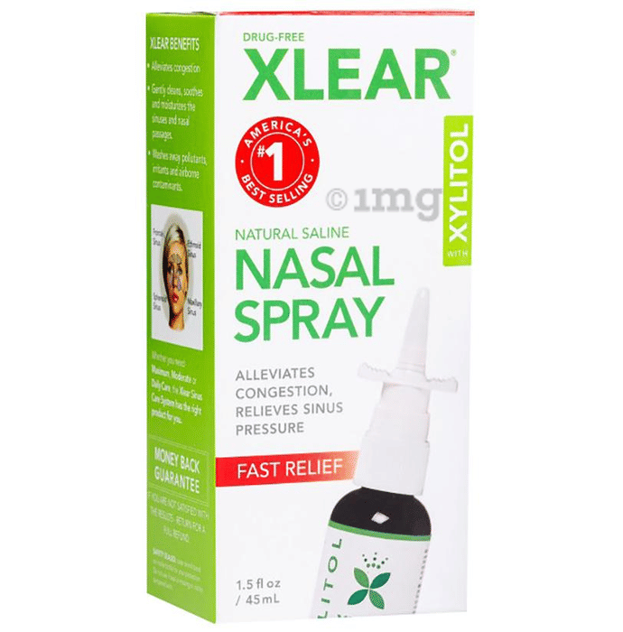 Xlear Xylitol and Saline Nasal Spray Buy bottle of 45 ml Nasal Spray