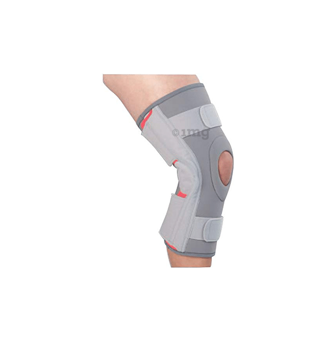 Medtrix Functional Open Patella Hinge Knee Support Medium Grey