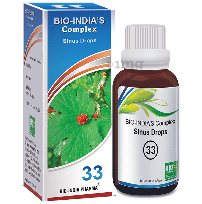 Bio India Complex 33 Sinus Drop Buy bottle of 30 ml Drop at best price