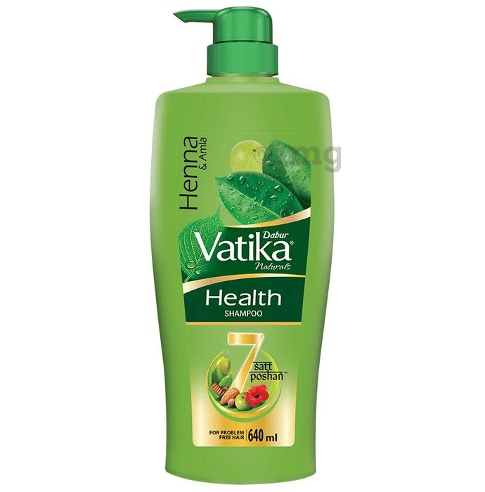 Dabur Vatika Naturals Henna & Amla Shampoo Buy pump bottle of 640 ml